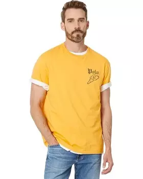 Толстовка Polo Ralph Lauren Classic Fit Jersey Graphic T-Shirt, цвет Gold Bugle