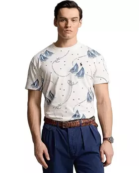 Толстовка Polo Ralph Lauren Classic Fit Nautical Jersey T-Shirt, цвет Ocean Voyage Print