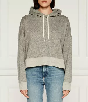 Толстовка POLO RALPH LAUREN Cropped Fit, серый