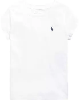 Толстовка Polo Ralph Lauren Kids Short Sleeve Jersey T-Shirt, белый