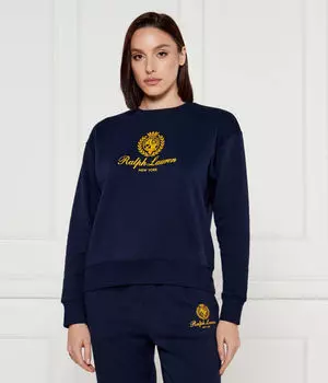 Толстовка Polo Ralph Lauren Regular Fit, синий / золотой