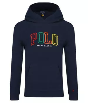 Толстовка Polo Ralph Lauren с цветным логотипом, синий