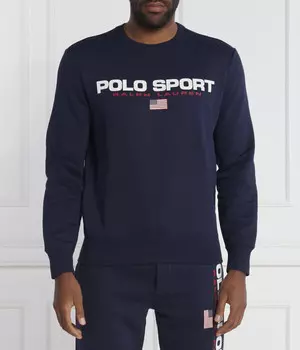 Толстовка Polo Ralph Lauren с круглым вырезом, синий