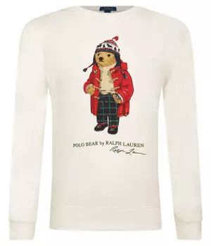 Толстовка Polo Ralph Lauren с рисунком, экрю