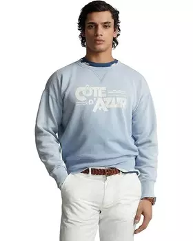 Толстовка Polo Ralph Lauren Vintage Fit Fleece Graphic, цвет Southport Blue