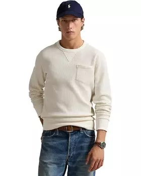 Толстовка Polo Ralph Lauren Waffle Long Sleeve Crew Neck, цвет Nevis
