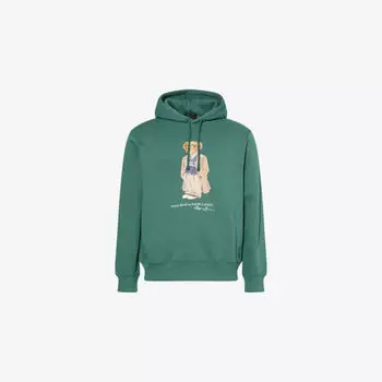 Толстовка Polo Ralph Lauren Working Bear с логотипом, зеленый