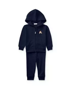 Толстовка-поло с медведем для мальчиков и amp; Комплект штанов - малыш Ralph Lauren, цвет Blue