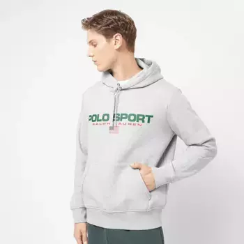 Толстовка Polo Sport Ralph Lauren Long Sleeve Sweatshirt, серый/зеленый