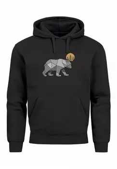 Толстовка POLYGON BR MOND OUTDOOR WANDERN NATUR AUFDRUCK FASHION STREETSTYLE Neverless, черный