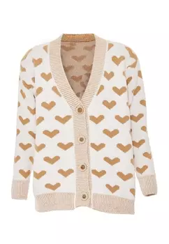 Толстовка Poomi Strickjacke, бежевый