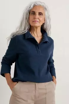 Толстовка «Последняя лодка» Seasalt Cornwall, синий