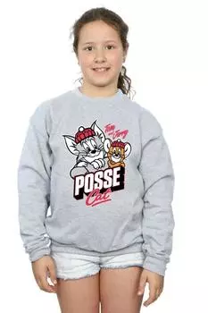 Толстовка Posse Cat Tom & Jerry, серый