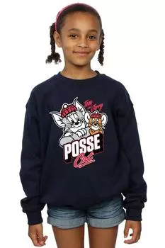 Толстовка Posse Cat Tom & Jerry, темно-синий