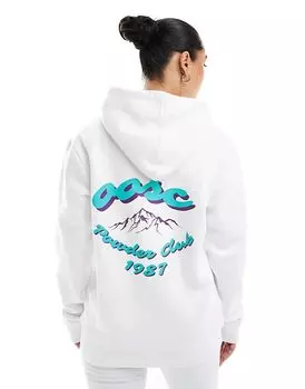 Толстовка Powder Club Hoodie белого цвета OOSC