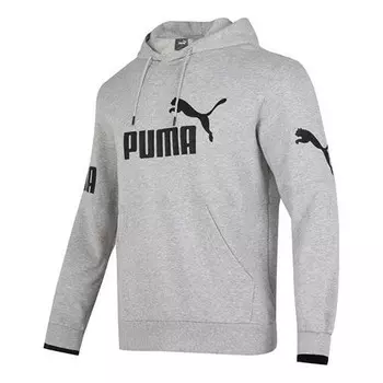 Толстовка power training hoodie 'grey' Puma, серый