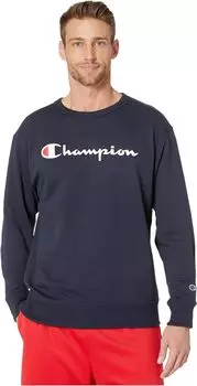 Толстовка Powerblend Graphic Crew Champion, темно-синий
