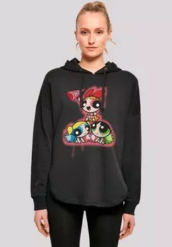 Толстовка POWERPUFF GIRLS CHEERLEADERS - Hoodie F4NT4STIC, черный