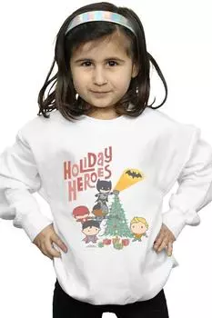 Толстовка «Праздничные герои Лиги справедливости» DC Comics, белый