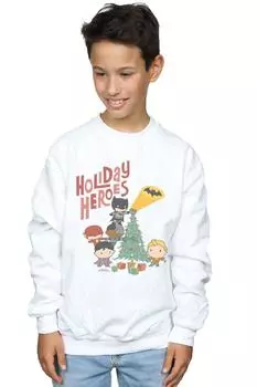 Толстовка «Праздничные герои Лиги справедливости» DC Comics, белый