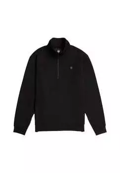 Толстовка - премиум-класса с полумолнией и логотипом монохромный G-Star Raw, черный