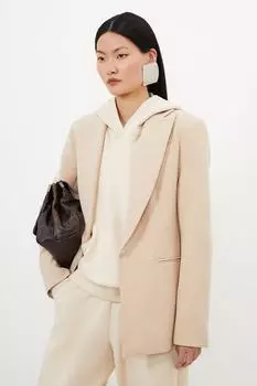 Толстовка премиум-класса Soft Touch Lounge Karen Millen, белый