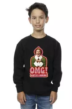 Толстовка «Приход Санты» Elf, черный