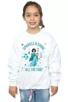 Толстовка Princess Jasmine с блестками и сиянием Disney, белый