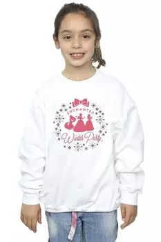Толстовка принцессы для зимней вечеринки Disney, белый