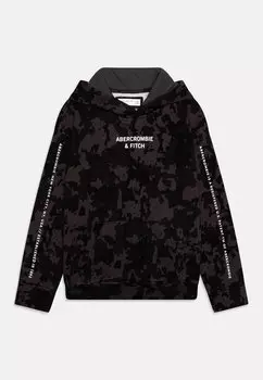 Толстовка PRINT LOGO POPOVER HOODIE Abercrombie & Fitch, цвет CAMO