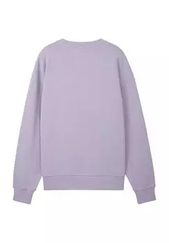 Толстовка, принт спереди, хлопок, детская TOM TAILOR, цвет Dusty Purple