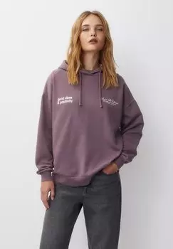 Толстовка Printed PULL&BEAR, лиловый