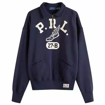 Толстовка Prl run club с застежкой-молнией на половину длины Polo Ralph Lauren, синий