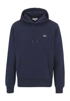 Толстовка, прорезной карман, логотип, для мужчин LACOSTE, темно-синий