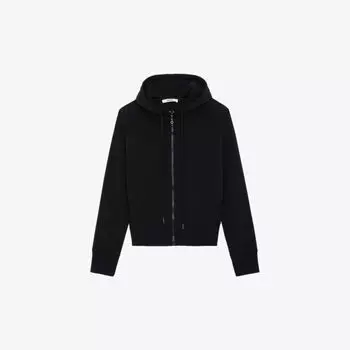 Толстовка прямого кроя из хлопкового джерси с принтом Aspene Devil Zadig&Voltaire, цвет noir