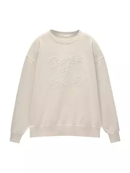 Толстовка Pull&Bear, экрю