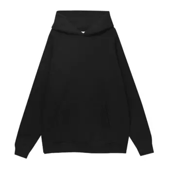 Толстовка Pull&Bear Basic Oversized, черный