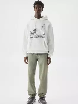 Толстовка Pull&Bear, белый