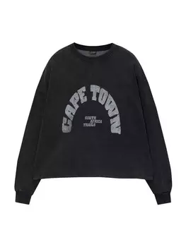 Толстовка Pull&Bear, черный