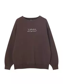 Толстовка Pull&Bear, цвет Chocolate/Pueblo
