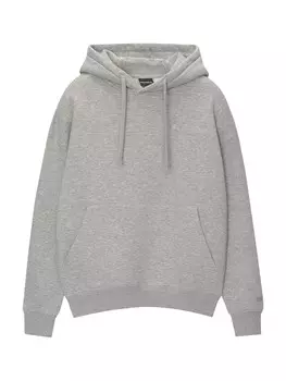 Толстовка Pull&Bear, цвет mottled grey