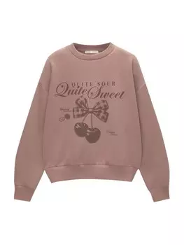 Толстовка Pull&Bear, розовый