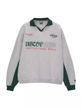 Толстовка Pull&Bear, светло-серый