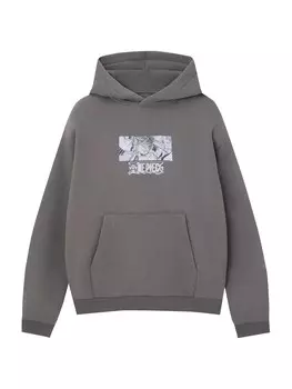 Толстовка Pull&Bear, светло-серый/темно-серый