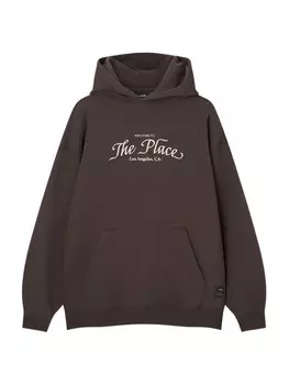 Толстовка Pull&Bear, темно коричневый