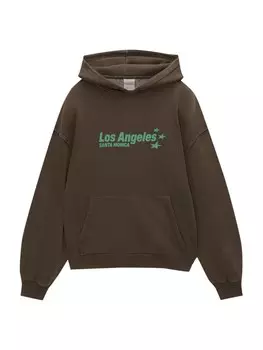 Толстовка Pull&Bear, темно-коричневый