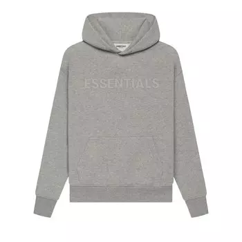 Толстовка-пуловер для детей Fear of God Essentials Dark Heather Oatmeal