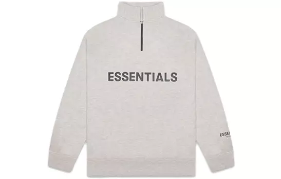 Толстовка-пуловер с полумолнией Fear Of God Essentials, Oat