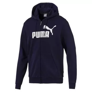 Толстовка Puma ESS TR Big Logo Full Zip, синий