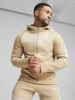 Толстовка Puma EVOSTRIPE Full-Zip Hoodie DK, бежевый